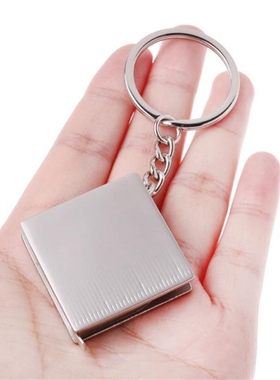 Metal Tape Measure Keychain Portable Keyring Ruler Multifunc