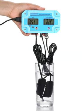 3 in 1 pH Meter Digital EC/TEMP Tester Water Quality Monitor