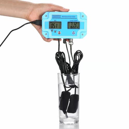 3 in 1 pH Meter Digital EC/TEMP Tester Water Quality Monitor