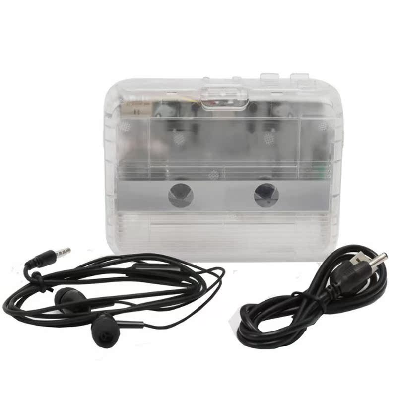 Bluetooth Cassette Player Portable Transparent Cassette Play