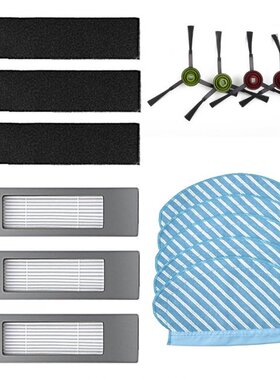 Filters Sponges Side Brushes Mop Cloths Set For Ecovacs Deeb