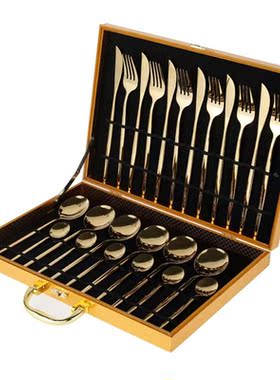 24 Pcs Western Cutlery Set Stainless Steel Cutlery Dinnerwar