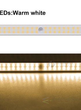 USB Rechargeable 24/40/60 LED PIR Motion Sensor Night Light