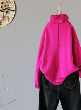 2021 Winter New Turtleneck Women Sweaters And Pullovers Soli