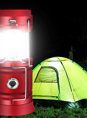 LED Camping Tent Light Portable Hanging Camping Light Solar