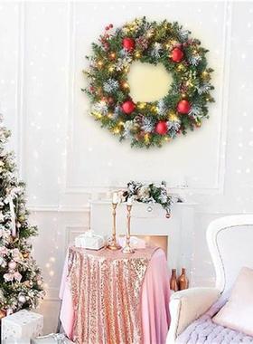 Artificial Berry Cluster Garland with 20LED Light PVC Xmas