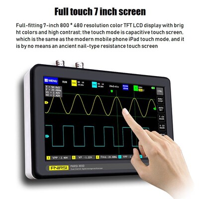 Digital Oscilloscope ADS1013D 100MHz 2 Channels Bandwidth 1G
