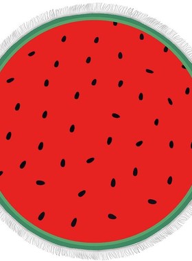 Blanket Carpet Shower-Towel Circle-Mat Watermelon Bath Servi