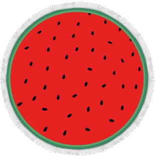 Blanket Carpet Shower-Towel Circle-Mat Watermelon Bath Servi