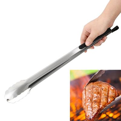Barbecue Salad Food  BBQ Tongs Stainless Steel Kitchen Tools