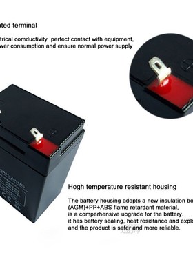 4V6AH lead-acid Battery 4V 6AH Backup Power For LED emergenc