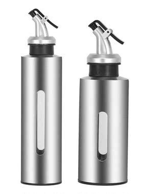 Portable Kitchen Stainless Oil Bottle Leak-proof Vinegar Sau