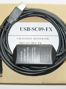 USB-SC09-FX PLC Programming Cable for Mitsubishi MELSEC SC-0