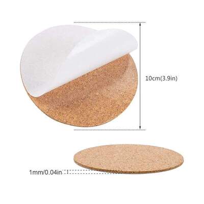 Self-Adhesive Cork Coasters,Cork Mats Cork Backing Sheets fo