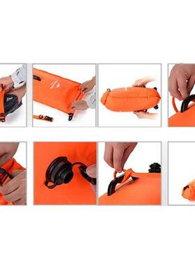 High Visibility Safety Swim Buoy Tow Float Dry Bag Waist Bel