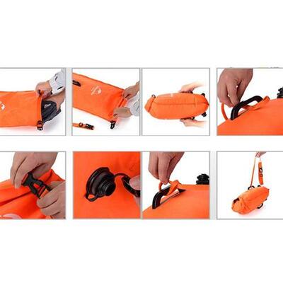 High Visibility Safety Swim Buoy Tow Float Dry Bag Waist Bel