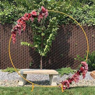 Circle Wedding Props Birthday Decor Wrought Iron Round Ring