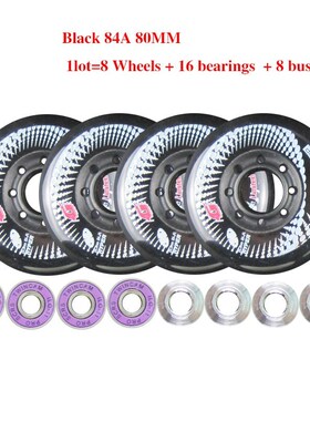 8 piece Original Hyper  G Concrete Inline Skate Wheels 84A 8