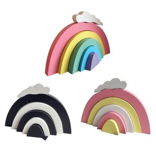 Wooden Rainbow Nursery Room Decor Kids Room Rainbow Decor Bu