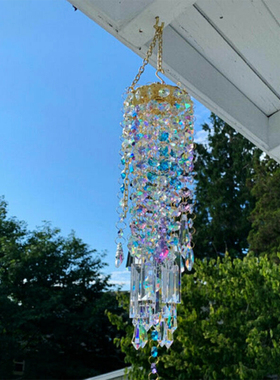 Colorful Crystal Wind Chimes Perfect Addition to Your