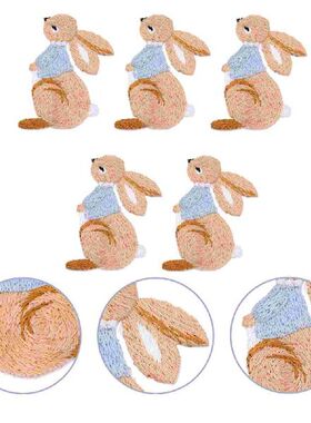 Applique Patches On Sew Cloth Iron Bunny Embroidery