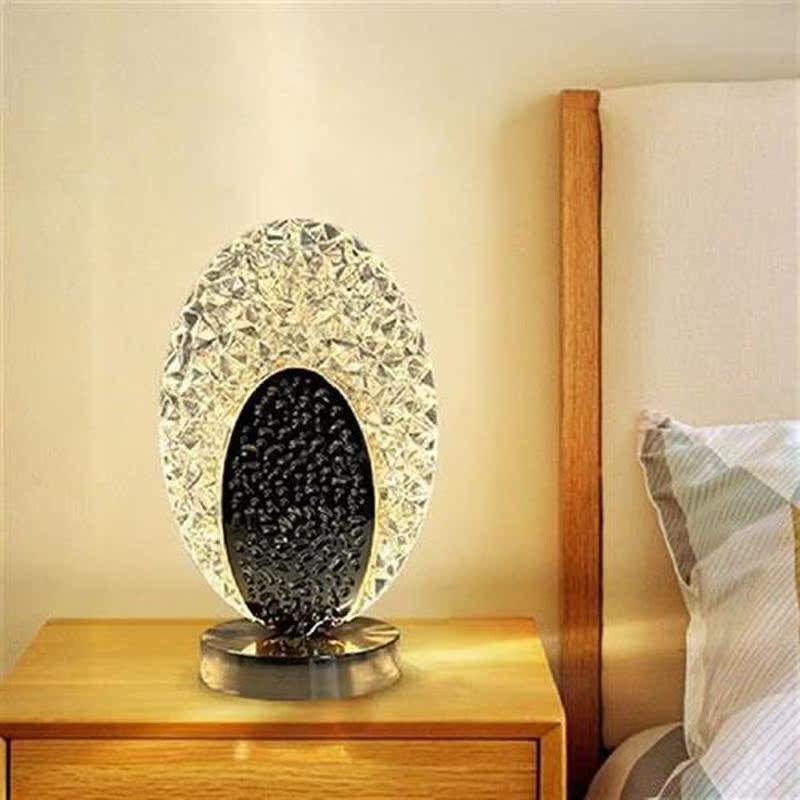Round Desktop Decor Light Type-C Charging Acrylic
