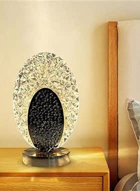 Round Desktop Decor Light Type-C Charging Acrylic