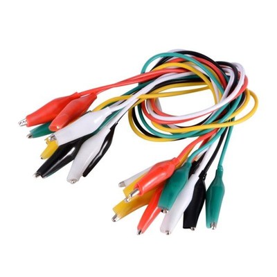 10pcs/set Double-ended Alligator Clips Electrical Test Leads