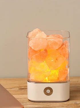Led Night Lamp Himalayan Salt Lamp Usb Rechargeable Air