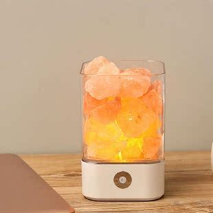 Led Night Lamp Himalayan Salt Lamp Usb Rechargeable Air