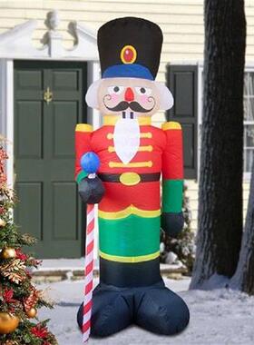 Inflatable Santa Throttle Model LED Growing Christmas