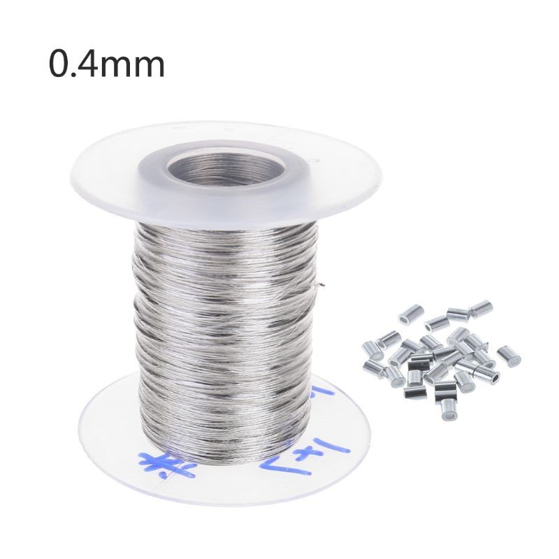 100m Stainless Steel Wire Rope Soft Fishing Lifting Cable wi
