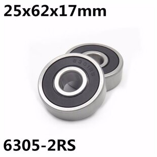 1Pcs 6305-2RS ball bearing 25x62x17 mm deep groove ball bear