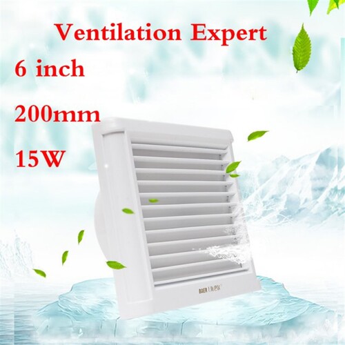 Glass window ventilation fan 6 inch mute strong 150mm wall w