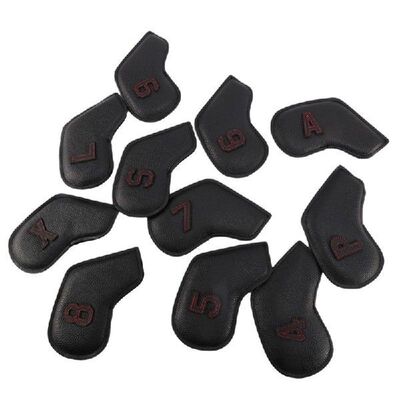 Golf Head Covers For Irons Fit Most Brands 11Pcs/Set Black
