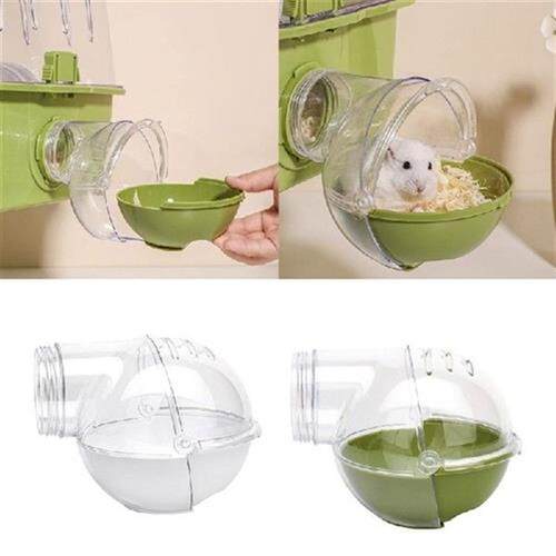 6XDE Small Animal Bath House Plastic Sand Bath Box Hamster