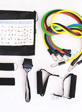 17 Pcs Latex Resistance Bands Crossfit Training Exercise Yog