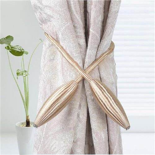 Arbitrary shape Strong Curtain Tiebacks Plush Alloy Hanging