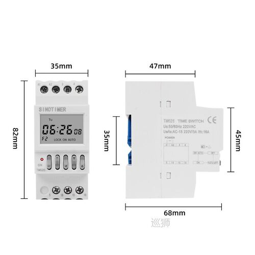 Two Groups Output Separate Control 7 Days Weekly Programmabl