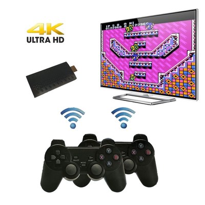 Upgraded TV Video Game Console Dual Wireless GamePads Built