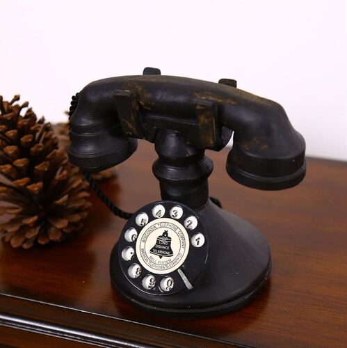 Antique vintage , decoration, old telephone set phone ancien