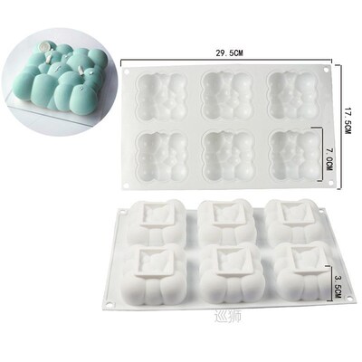 8 Heart Mousse Cake Mold French Dessert Silicone Mold Valent