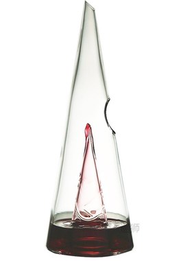 Glass Wine Decanter Fast Waterfall Pyramid Whiskey Seperator