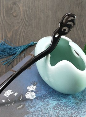 Fan Shi natural ebony hair go step hanfu shake head of hair