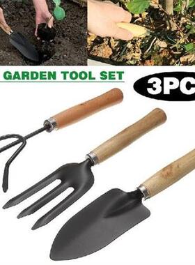 3Pcs Mini Gardening Tool Set Cultivator Fork Trowel Shovel H
