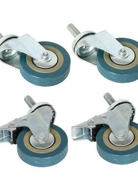 4PCS Hevy Duty 75mm Swivel Cstor with Brke Trolley Cster