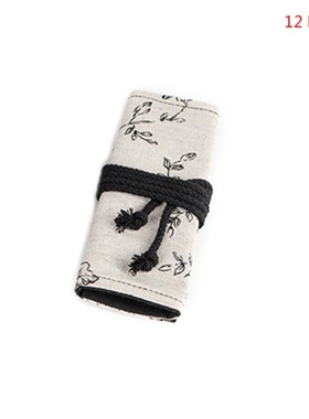 Peony 12/24/36/48/72 Holes Canvas Roll Pen Curtain Pencil Ba