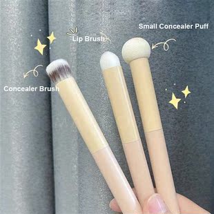 1pc Small Mushroom Concealer Brush Soft Makeup Powder Puff W
