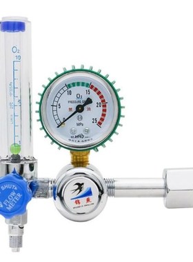 Oxygen Regulator Inhalator Pressure Gauge Flow Meter 适用于