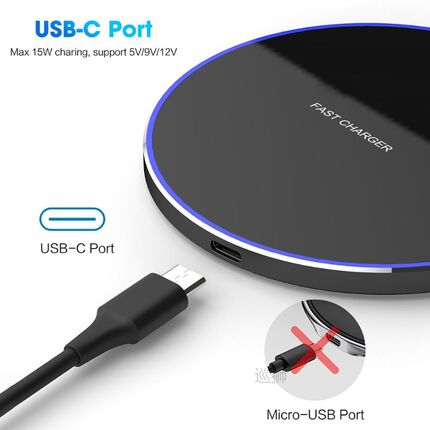 30W Qi Wireless Charger Dock for Samsung S20 S21 S10 Note 10